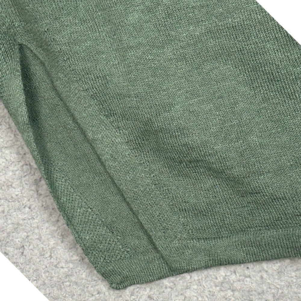 Eileen Fisher Cardigan Women's S/M Green Organic Linen Cotton Kimono Open Front - Picture 10 of 11